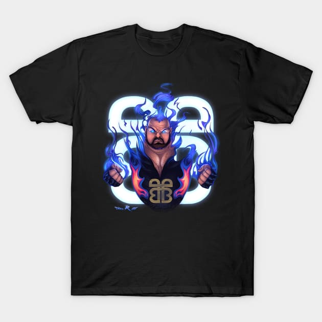 Bam Bam Bigelow original art T-Shirt by Triple R Art